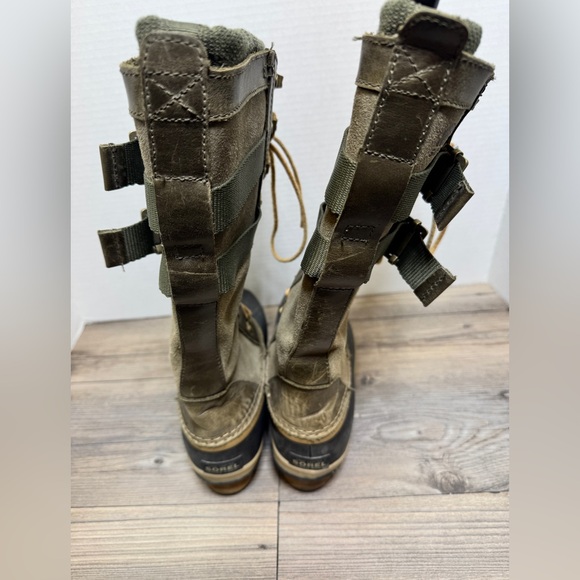 Sorel Conquest Carly Leather Harness Waterproof Snow Winter Boots Size 8 EUR 39 - Picture 6 of 10